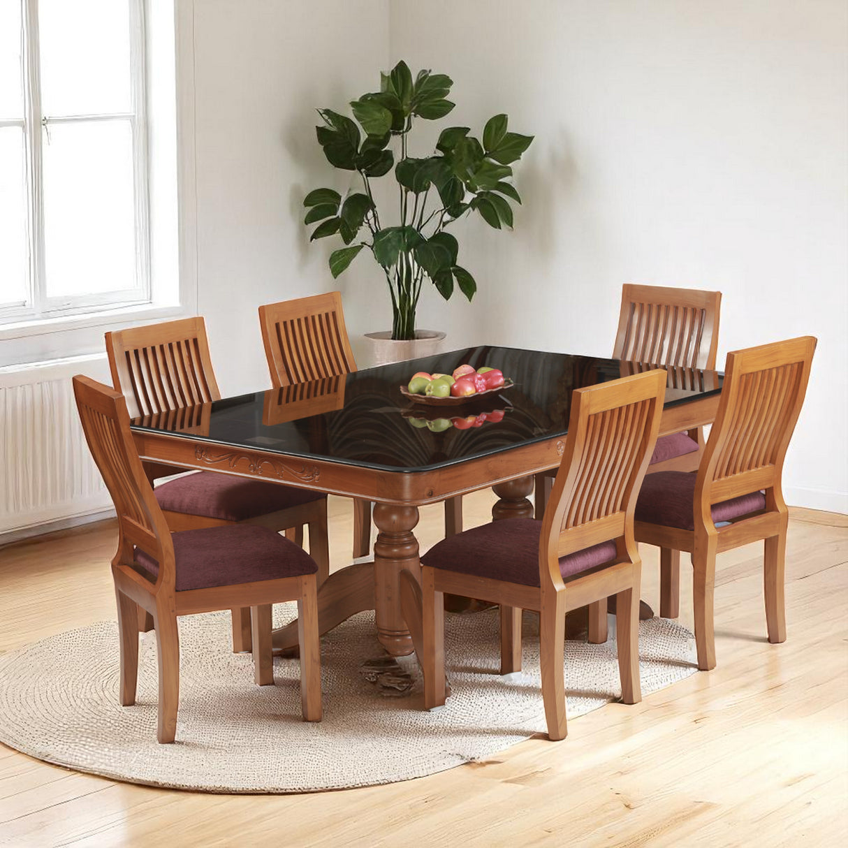 CORAL TEAK WOOD DINING SET
