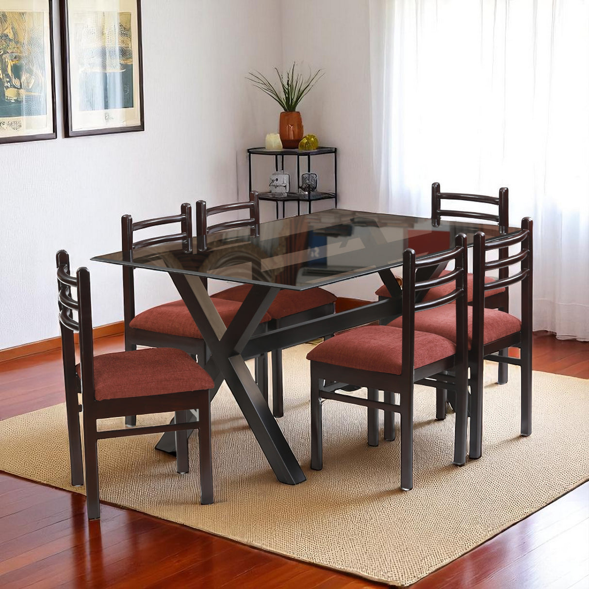 ALBITE MAHOGONY DINING SET