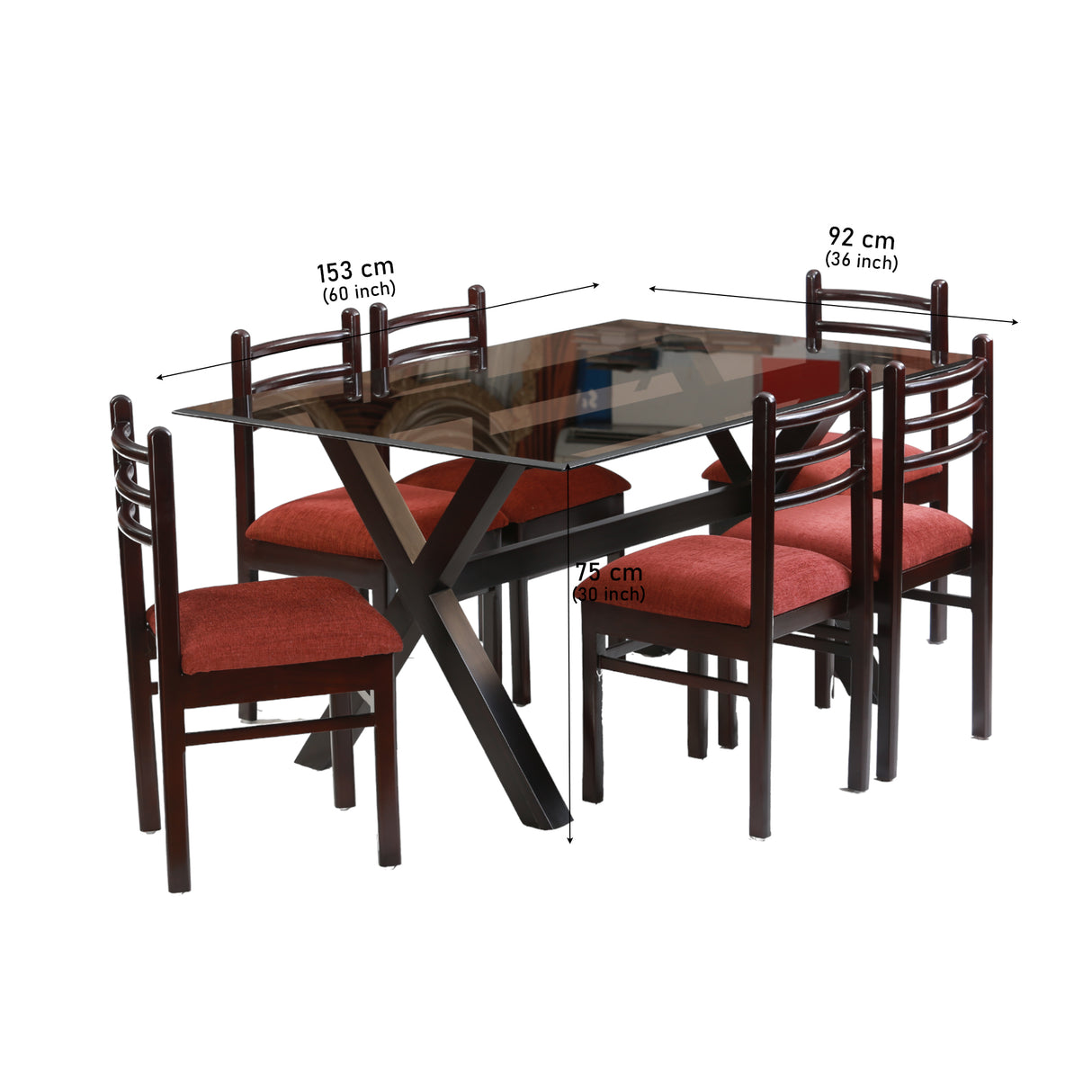 ALBITE MAHOGONY DINING SET