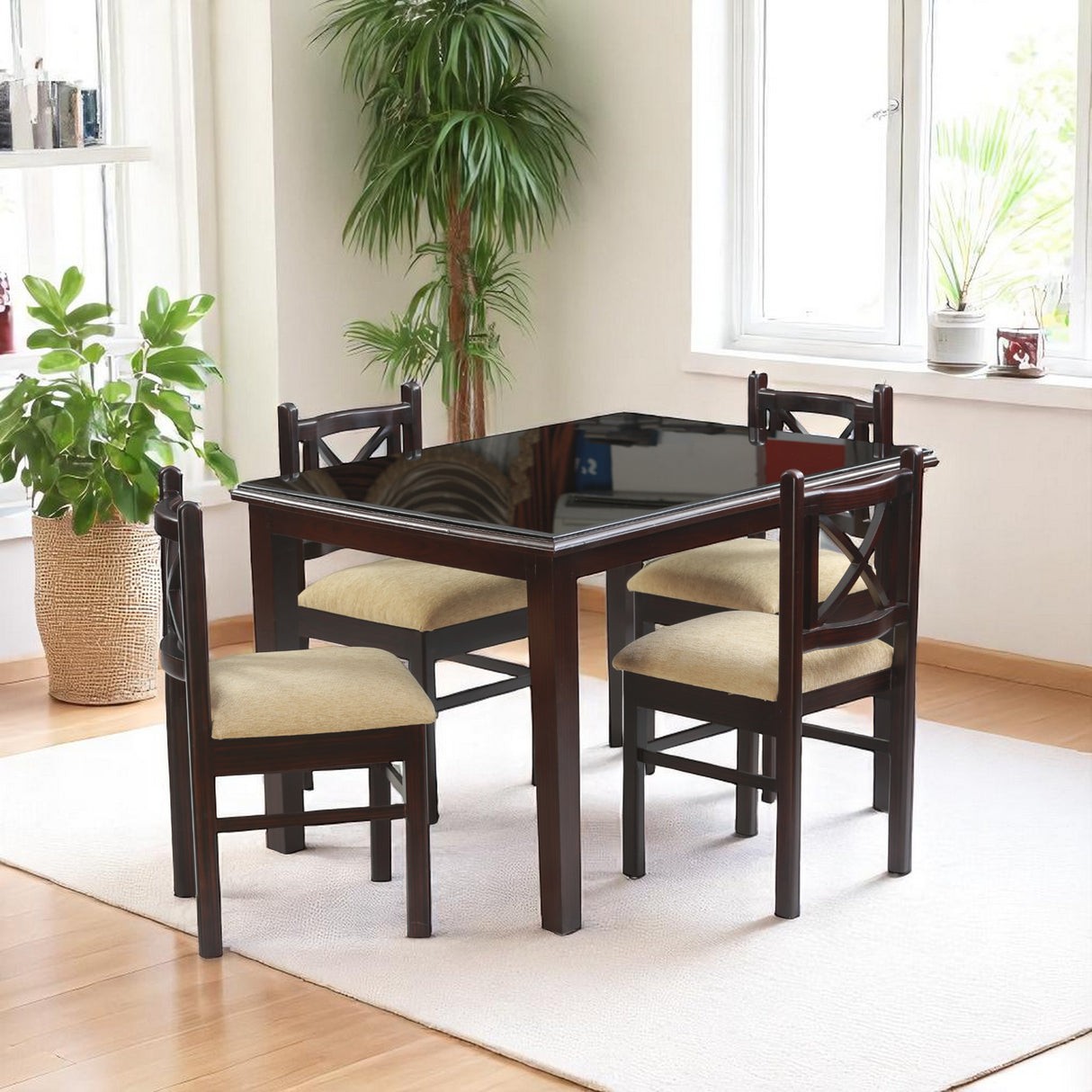 AGATE MAHOGONY DINING SET