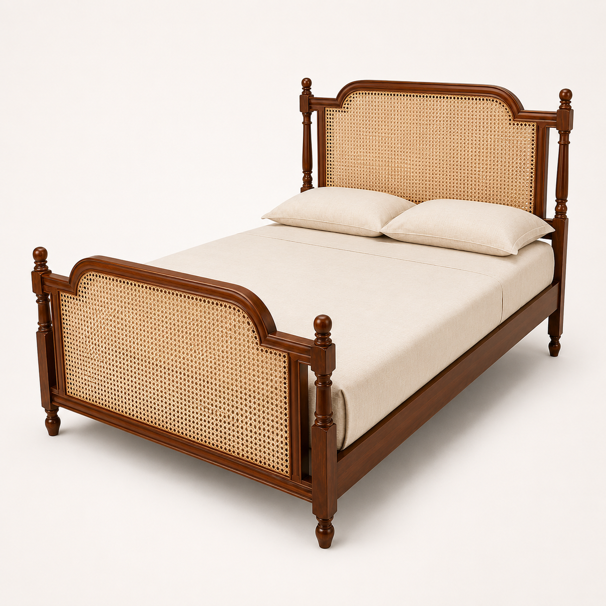 VIVO TEAK WOOD BED COT