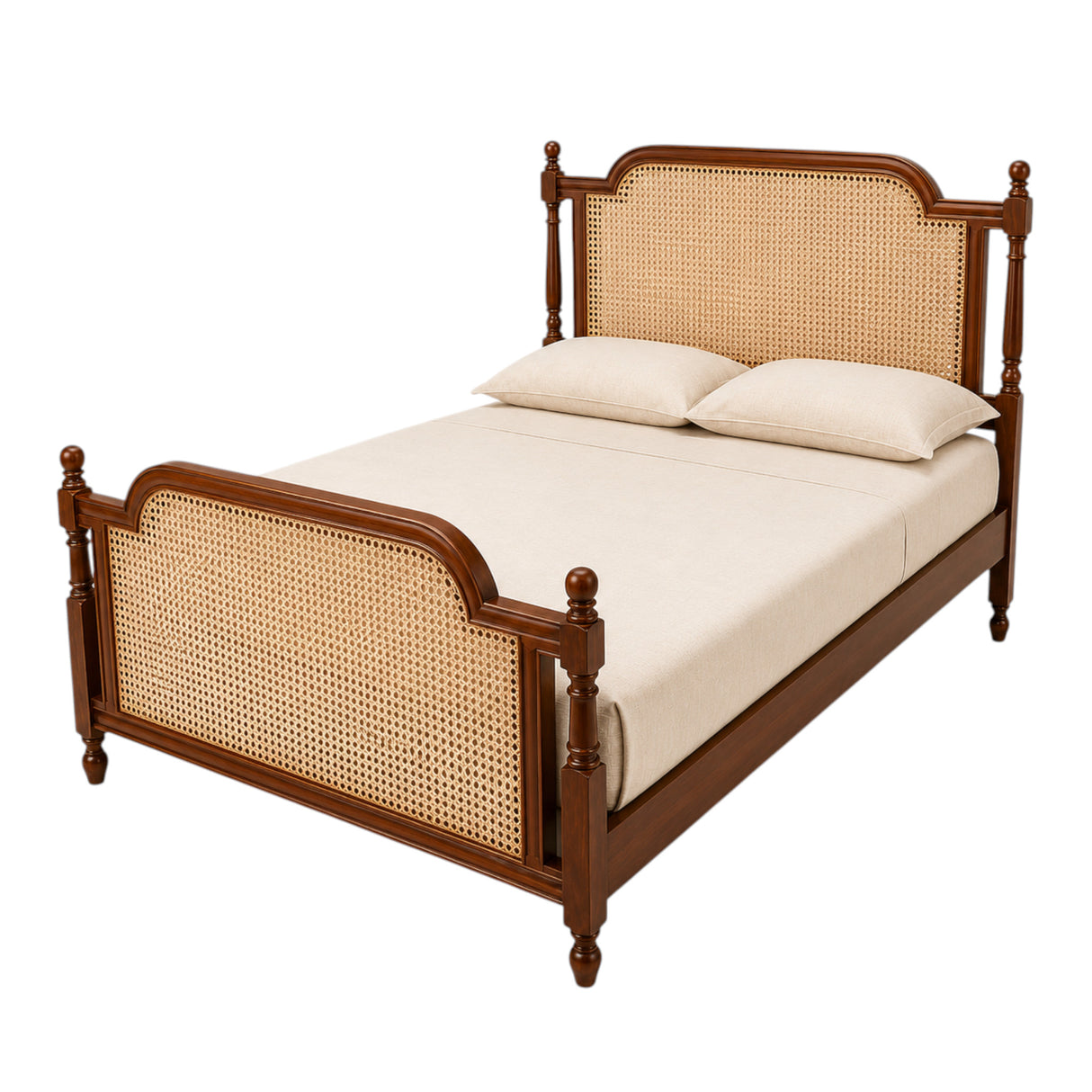 VIVO TEAK WOOD BED COT
