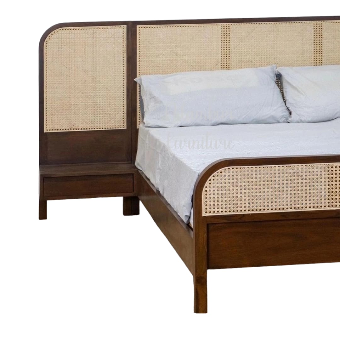 ARIA MAHOGONY WOOD BED COT