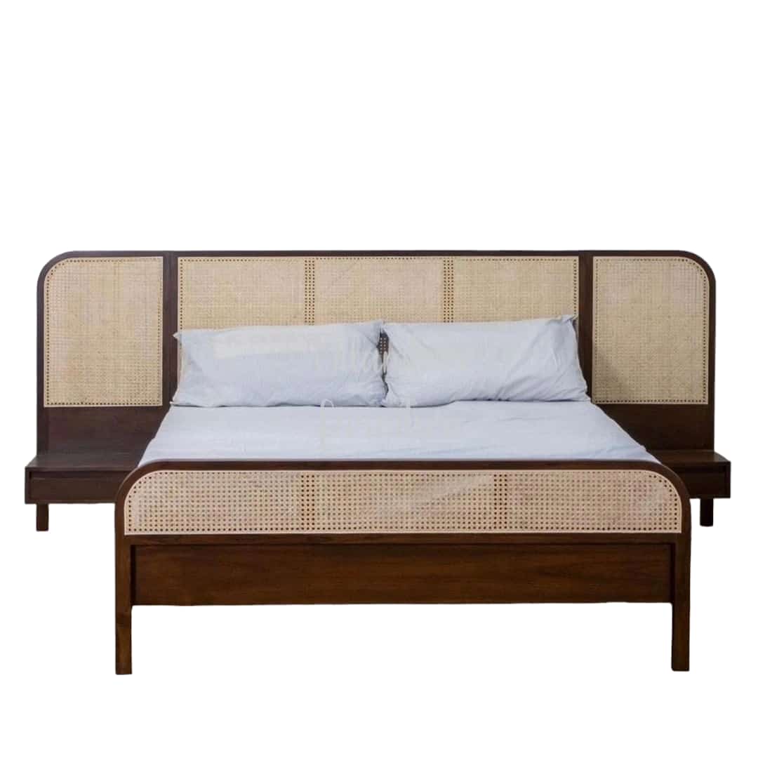ARIA MAHOGONY WOOD BED COT