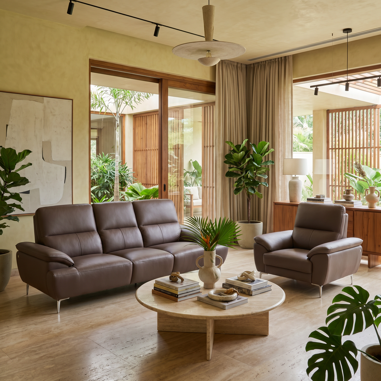 DERMA GENUINE LEATHER SOFA