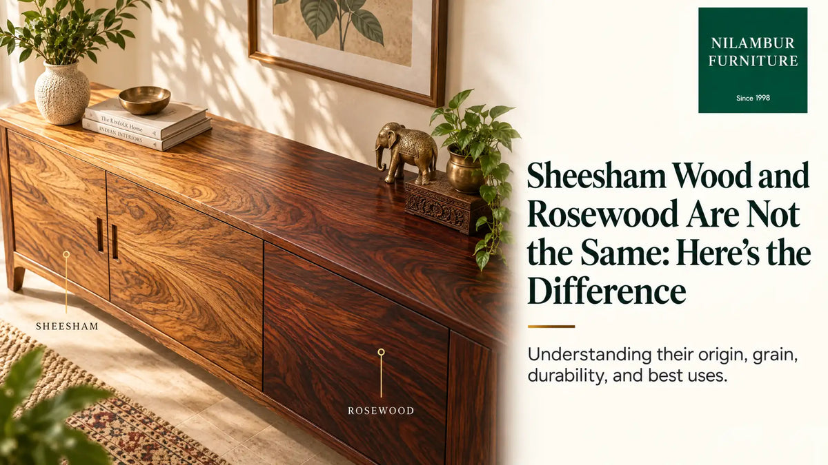 Sheesham Wood and Rosewood Are Not the Same: Here's the Difference