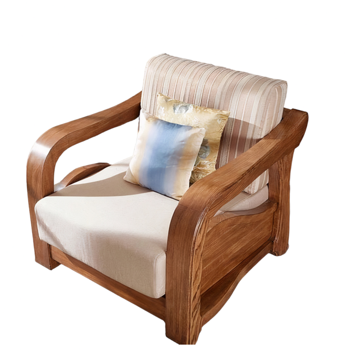 BERLIN TEAK WOOD SOFA - Nilambur Furniture