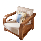 BERLIN TEAK WOOD SOFA - Nilambur Furniture