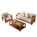 BERLIN TEAK WOOD SOFA - Nilambur Furniture