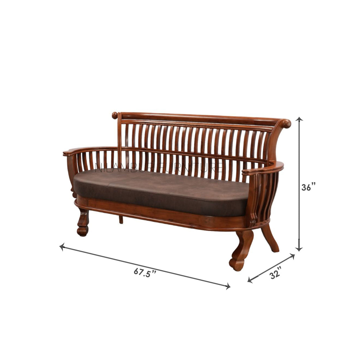 EMPRESS TEAK WOOD SOFA - Nilambur Furniture