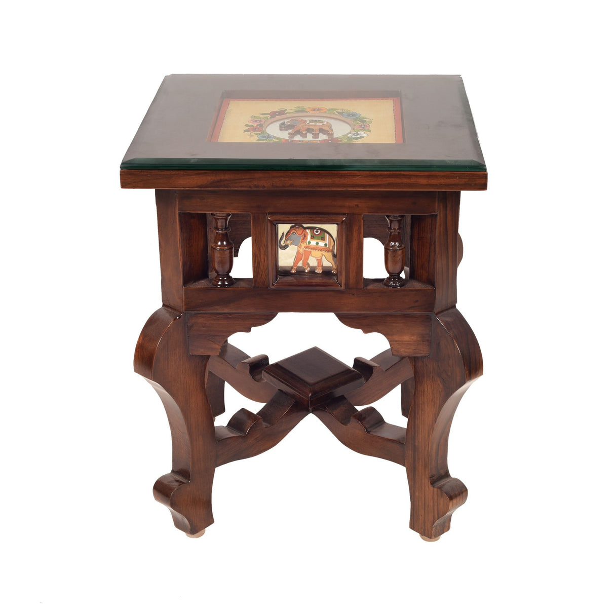 YUGE-i END TABLE TEAK WOOD