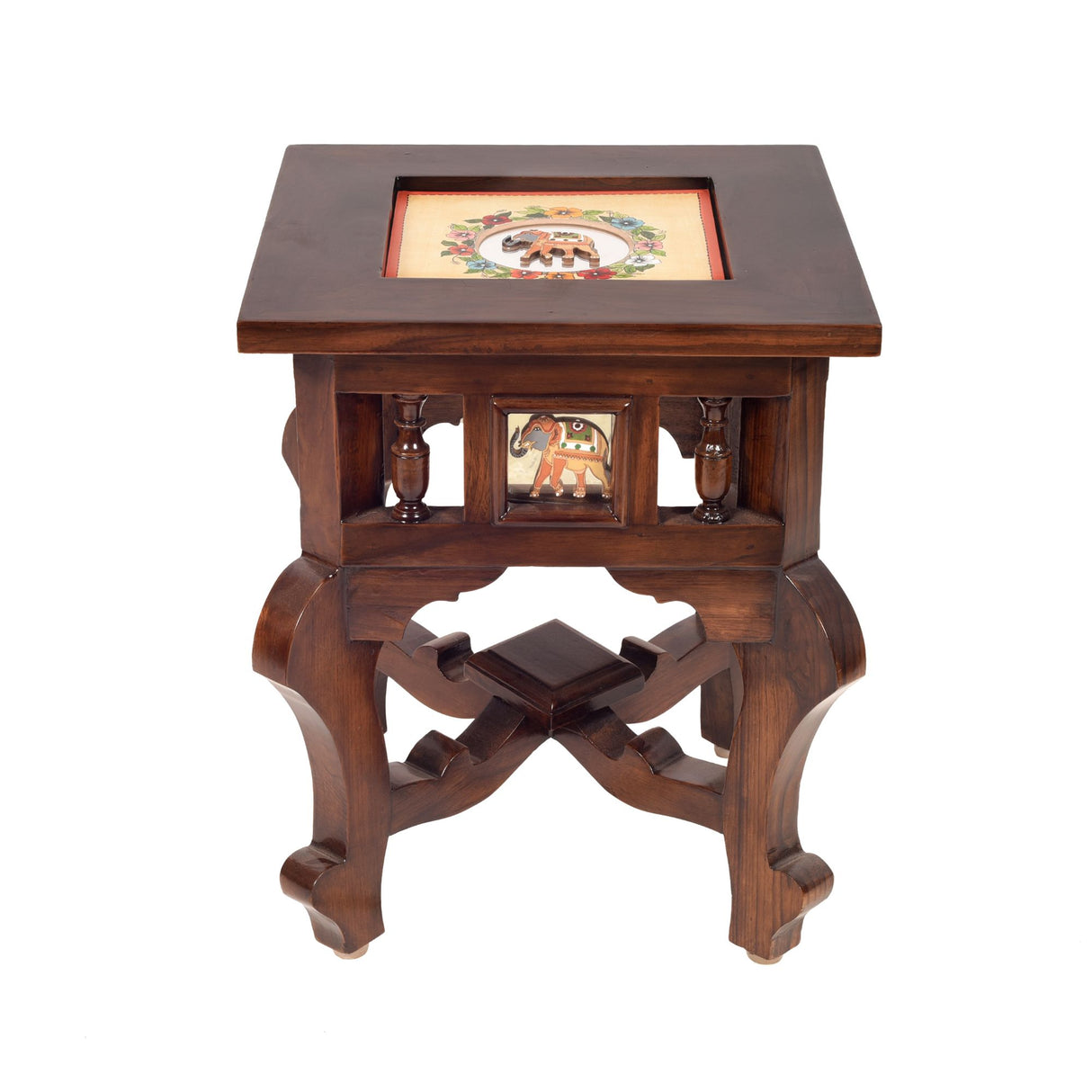 YUGE-i END TABLE TEAK WOOD