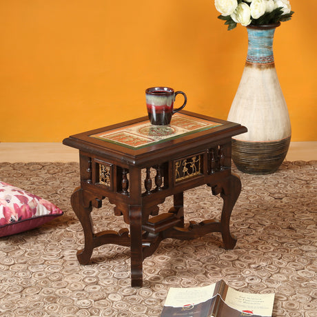 YUGE-ii END TABLE TEAK WOOD