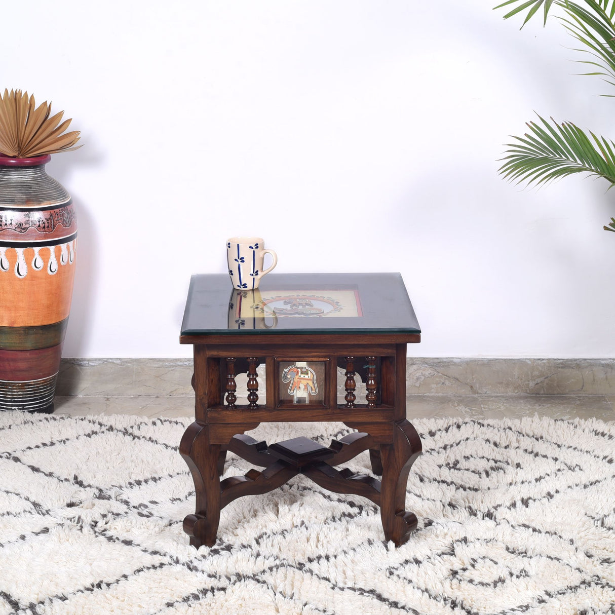 MAHI BED SIDE TABLE TEAK WOOD