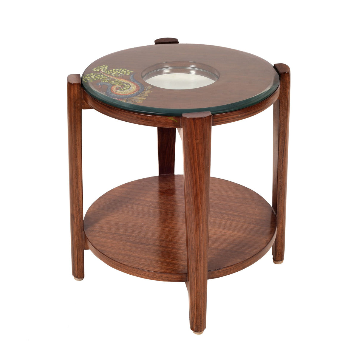 MANTRA ROUND SIDE TABLE TEAK