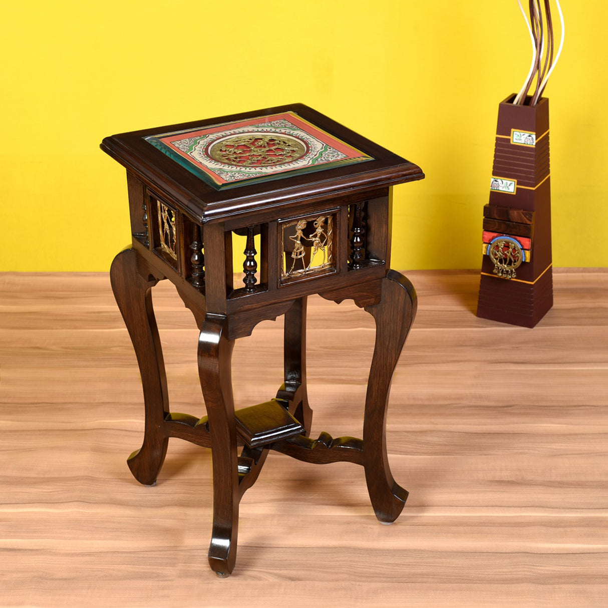 KARMA END TABLE TEAK