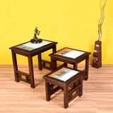 MONACO NEST OF TABLE TEAK