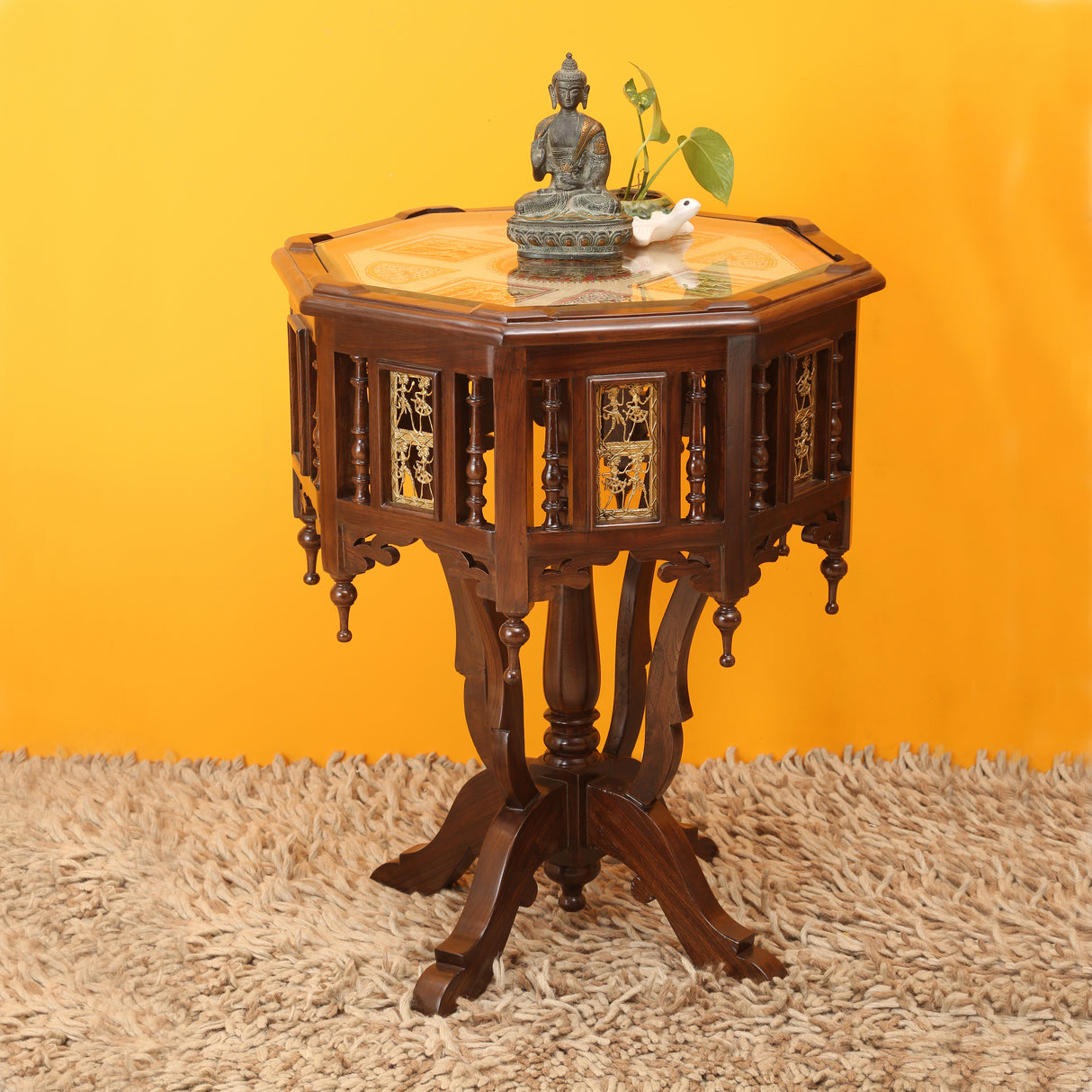 KARA PILLAR CORNER TABLE TABLE