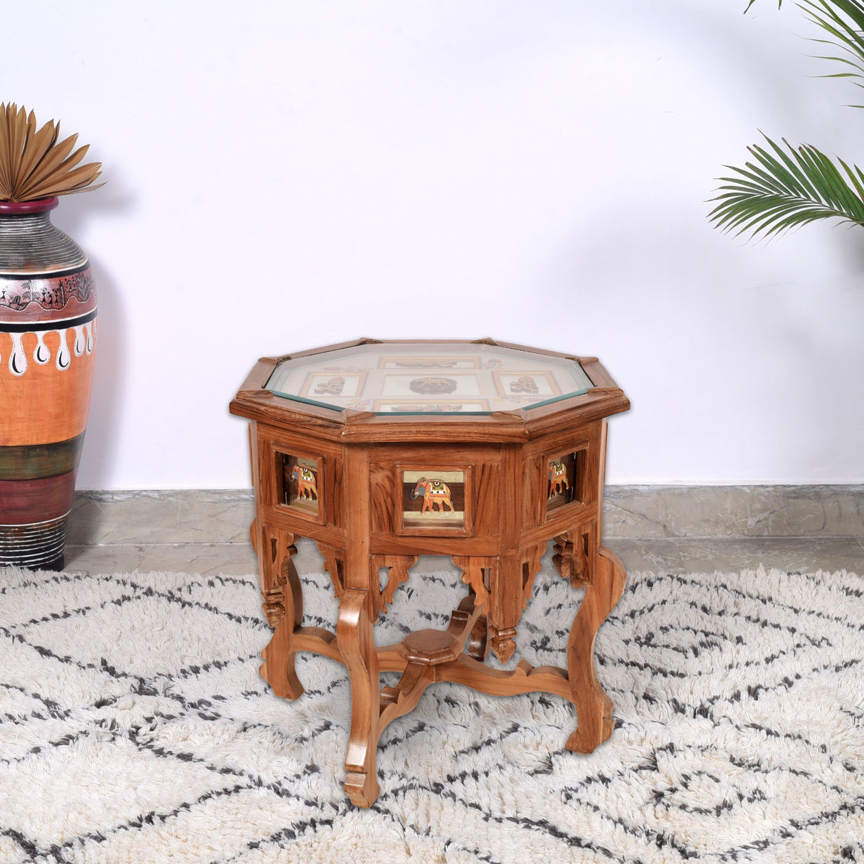 KABANA ROUND END CORNER TABLE