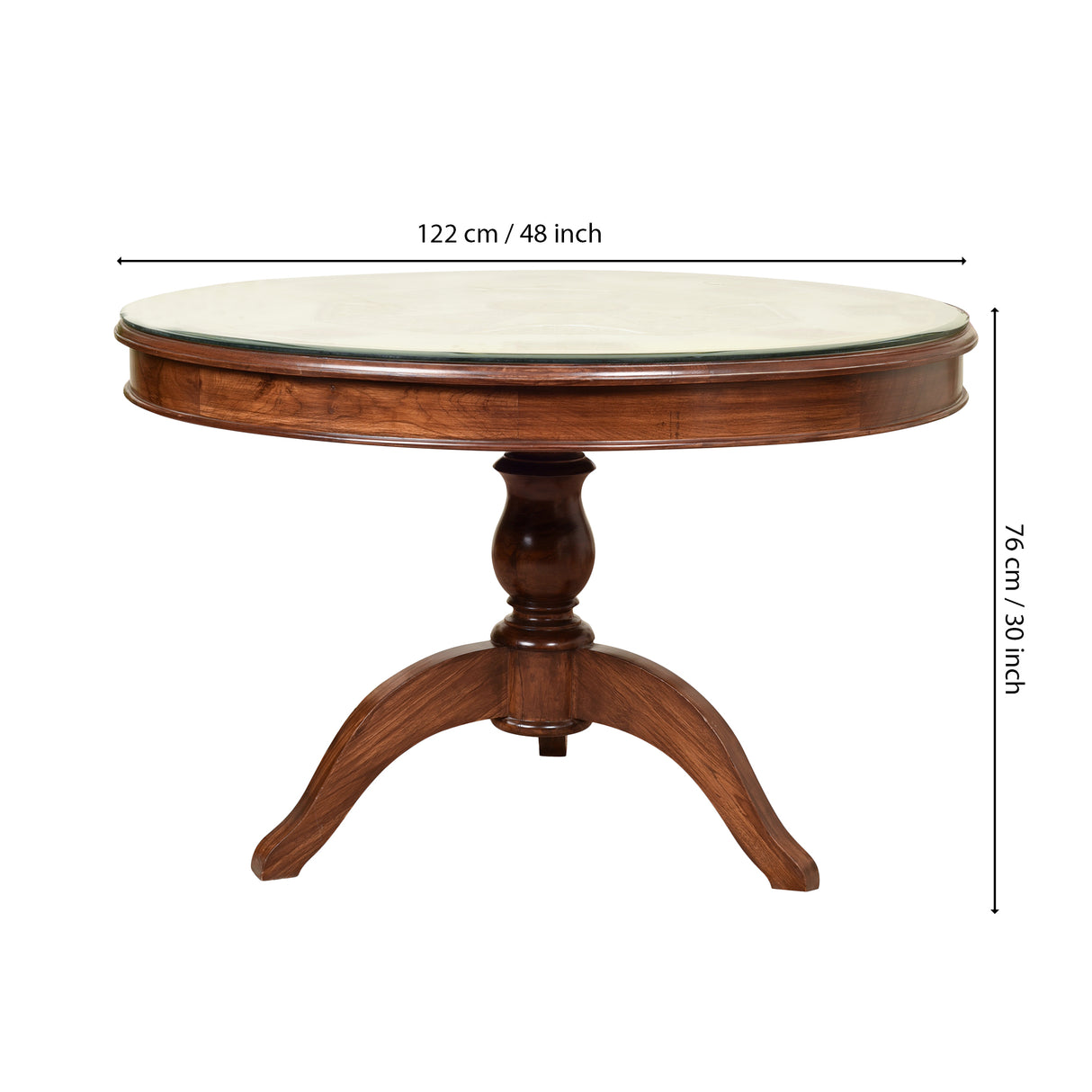 ARTEMIS 4 SEATER ROUND DINING TABLE