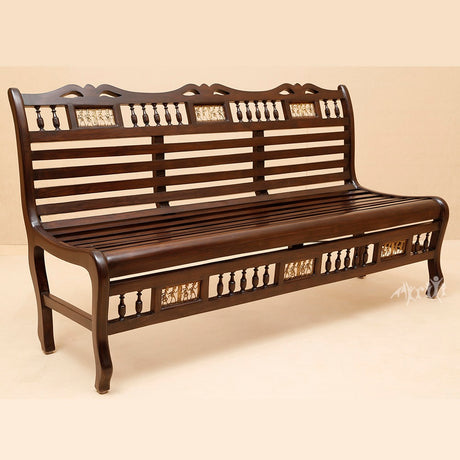 COSTA BENCH 3- SEATER STRIPED SOFA