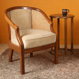 DURA BARREL SINGLE CHAIR WITH CANE WORK