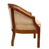 DURA BARREL SINGLE CHAIR WITH CANE WORK