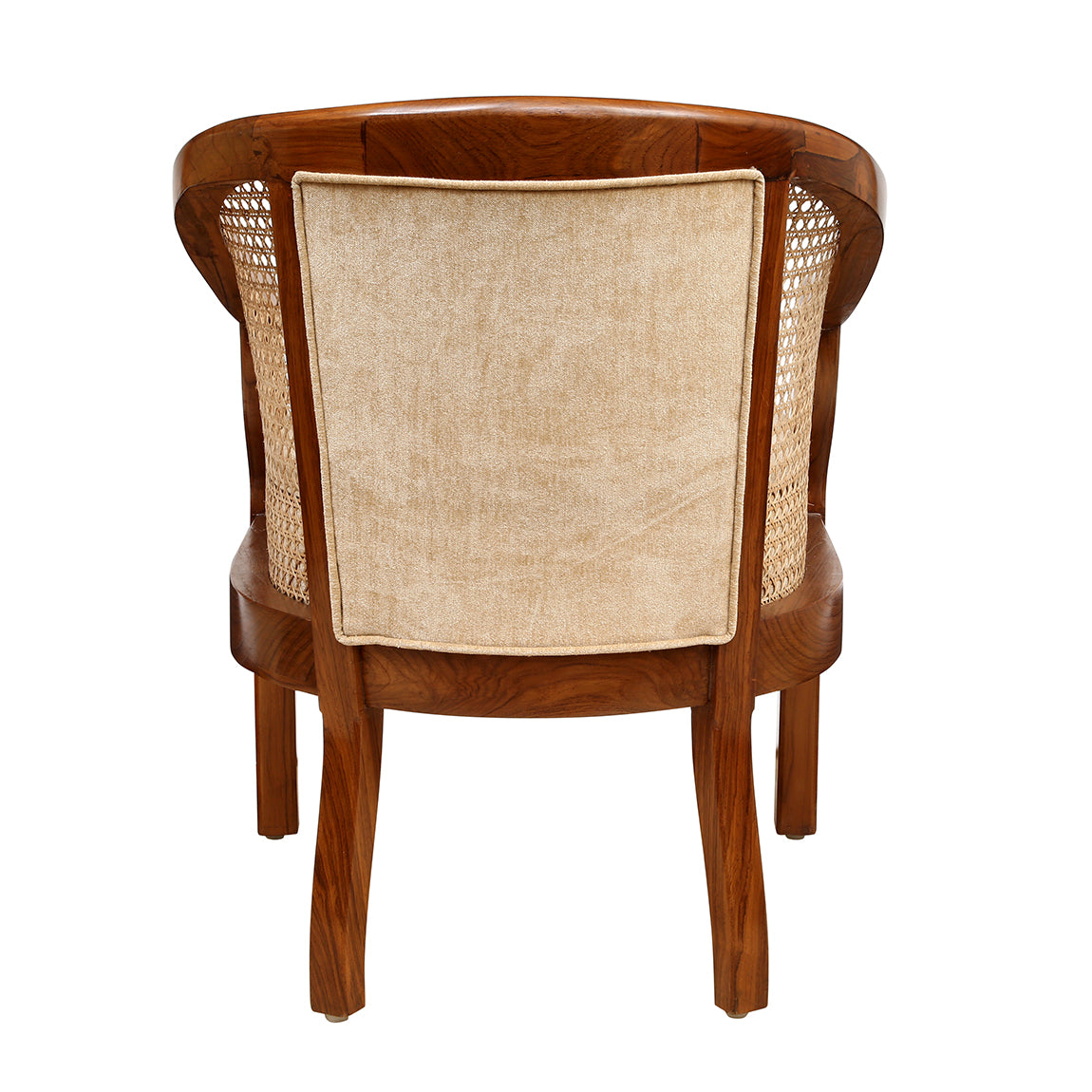 DURA BARREL SINGLE CHAIR WITH CANE WORK