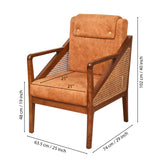 ADORA-II SINGLE SOFA WITH CANE WORK