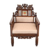 MALLIKA SINGLE SEATER TEAK WOOD SOFA