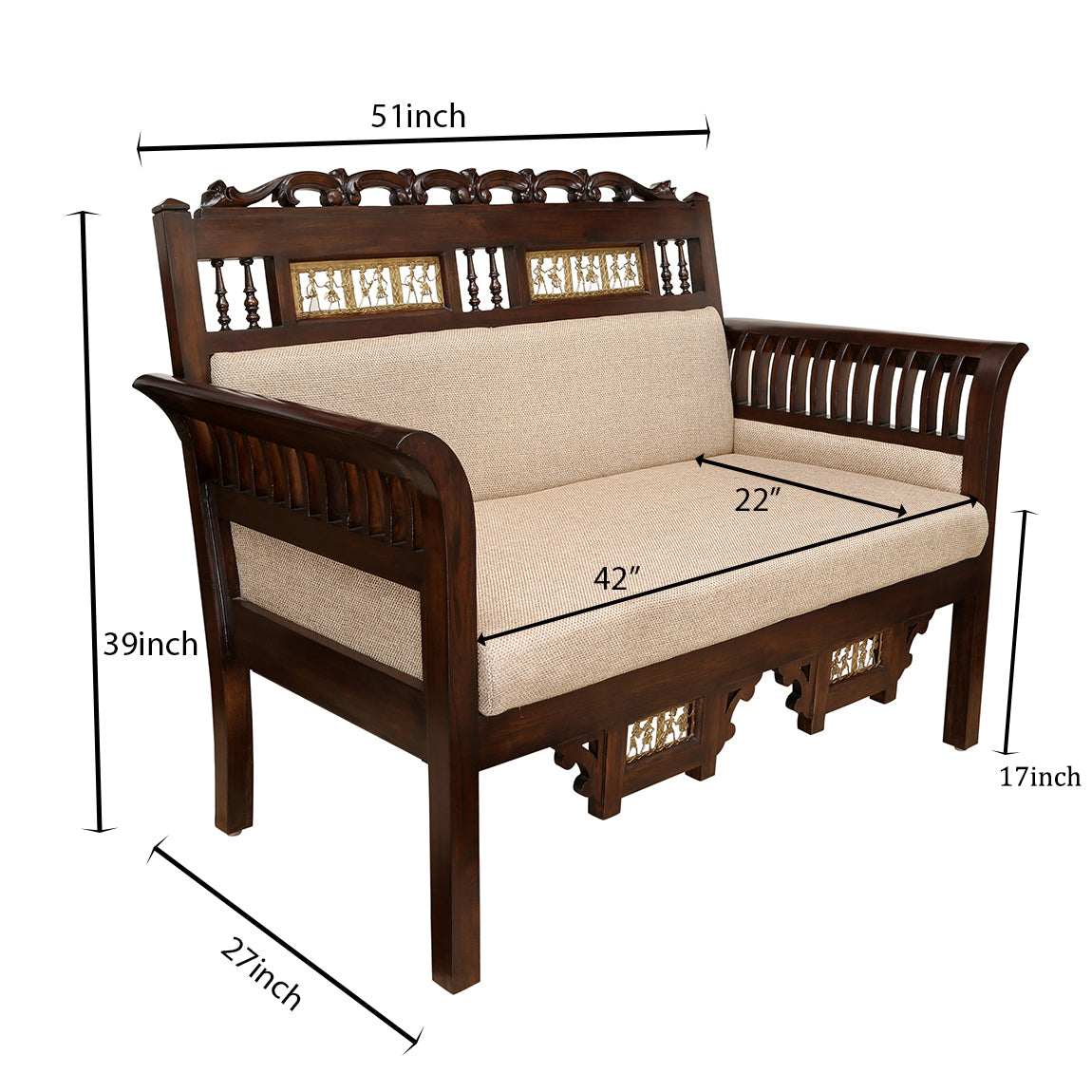 MAHARAJA DOUBLE SEATER SOFA