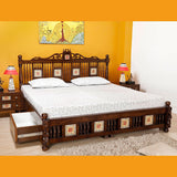 PADMAVATI KING SIZE BED COT WITH STORAGE BOX