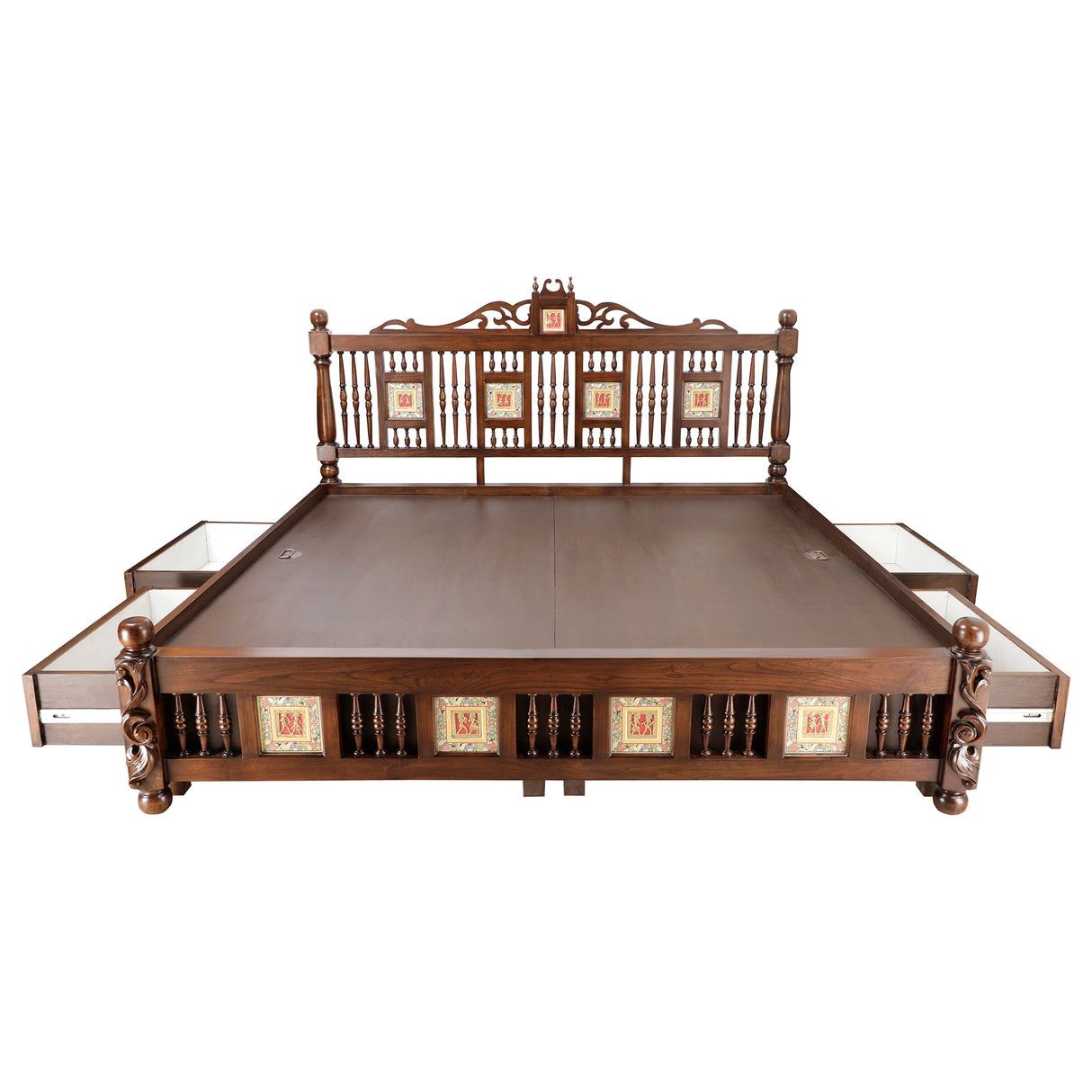 PADMAVATI KING SIZE BED COT WITH STORAGE BOX