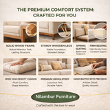 GEM TEAK WOOD RATTAN SOFA