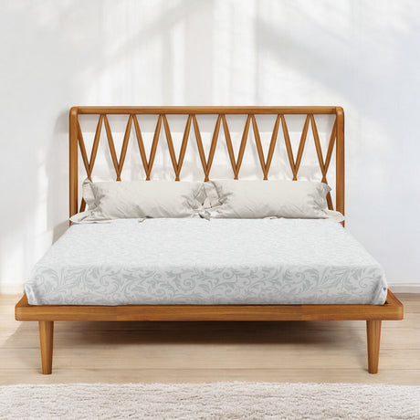 CROSSOVER TEAK BED COT