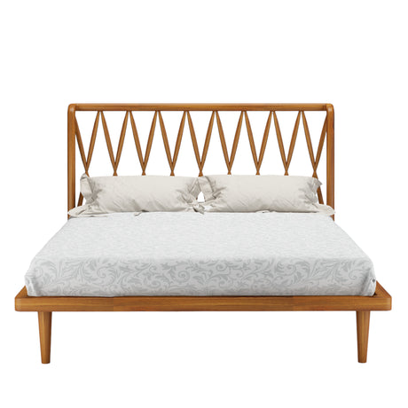 CROSSOVER TEAK BED COT