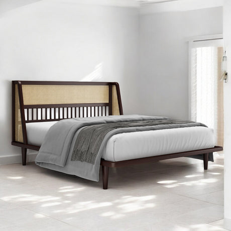 ALPINE MAHOGONY WOOD BED COT