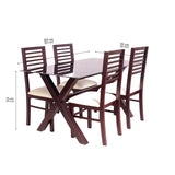 ELEX MAHOGONY DINING SET