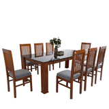 CASPIAN 8 SEATER TEAK WOOD DINING SET - Nilambur Furniture