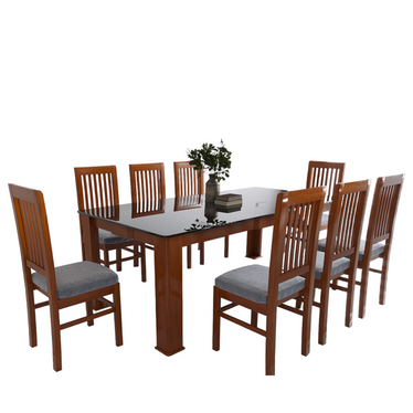 CASPIAN SEATER TEAK WOOD DINING SET – Nilambur Furniture