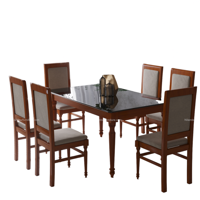 ELOY TEAK WOOD DINING SET - Nilambur Furniture