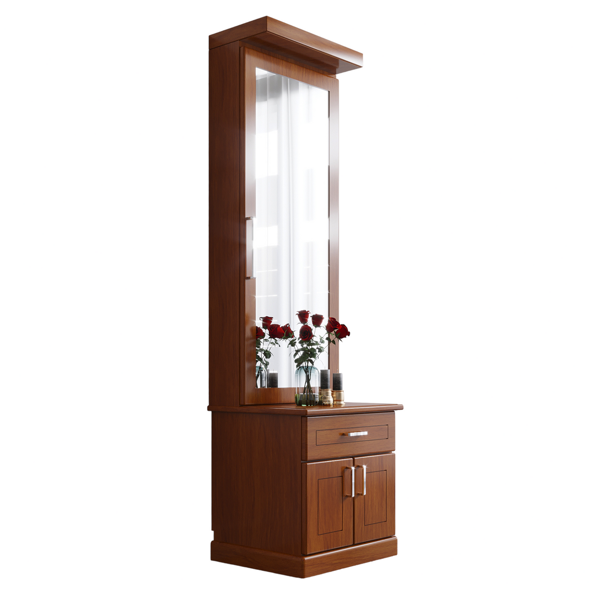 ELVIN TEAK WOOD DRESSING TABLE - Nilambur Furniture