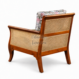 STELLA TEAK WOOD RATTAN SOFA