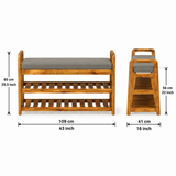STACKON TEAK SHOE RACK