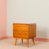 HEXA TEAK WOOD SIDE TABLE