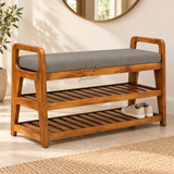 STACKON TEAK SHOE RACK