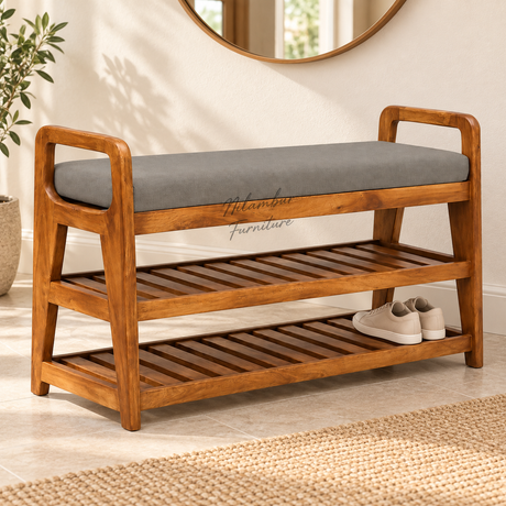 STACKON TEAK SHOE RACK