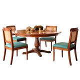 INDIRA ROUND TEAK WOOD DINING SET