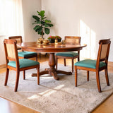 INDIRA ROUND TEAK WOOD DINING SET