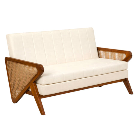 GEM TEAK WOOD RATTAN SOFA